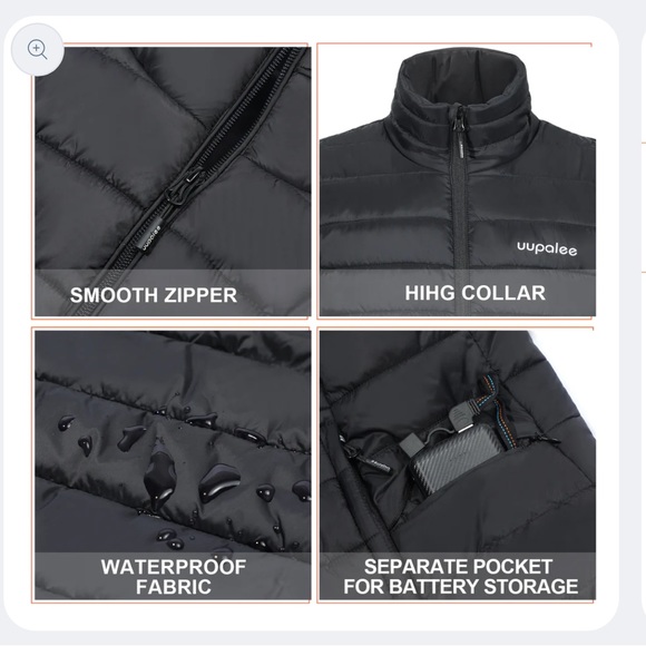 NEVER OPENED uupalee Nylon Heated Vest for Women with Battery Pack - Picture 4 of 7